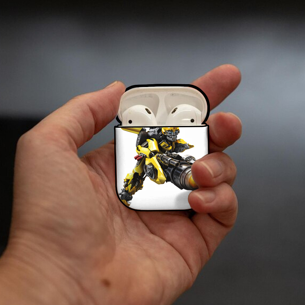 Transformers トランスフォーマー AirPods 第2世代保護ケース ハードシェル ブラック 耐衝撃・防指紋・カラビナ付き