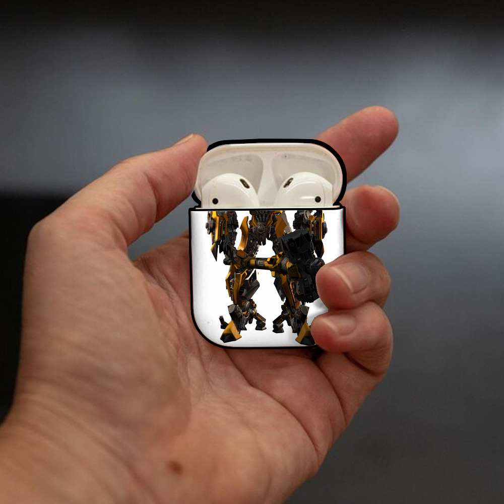 Transformers トランスフォーマー AirPods 第2世代保護ケース ハードシェル ブラック 耐衝撃・防指紋・カラビナ付き