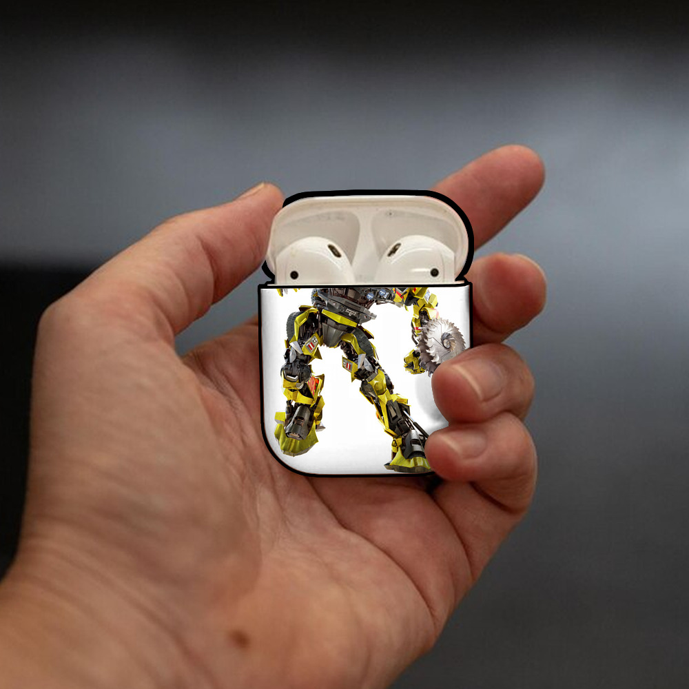Transformers トランスフォーマー AirPods 第2世代保護ケース ハードシェル ブラック 耐衝撃・防指紋・カラビナ付き