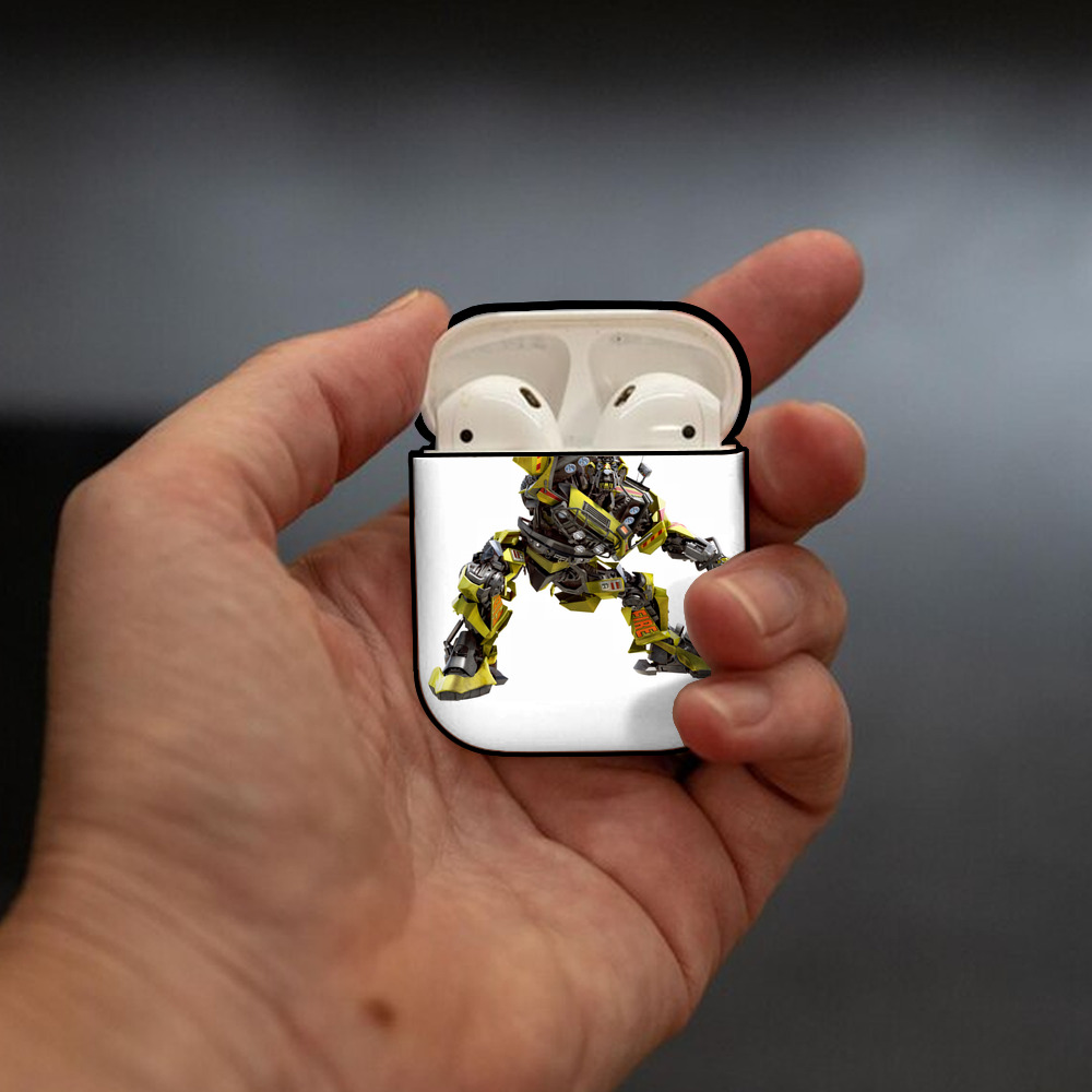 Transformers トランスフォーマー AirPods 第2世代保護ケース ハードシェル ブラック 耐衝撃・防指紋・カラビナ付き