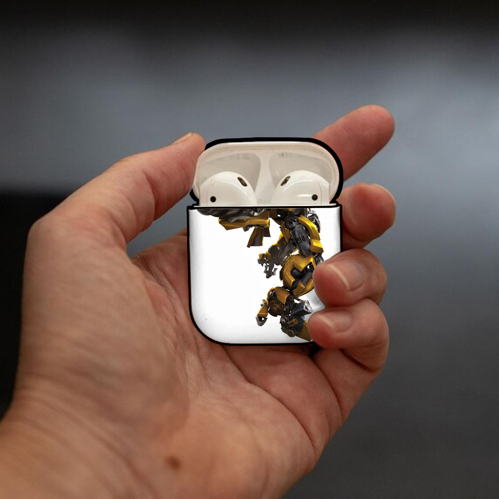 Transformers トランスフォーマー AirPods 第2世代保護ケース ハードシェル ブラック 耐衝撃・防指紋・カラビナ付き