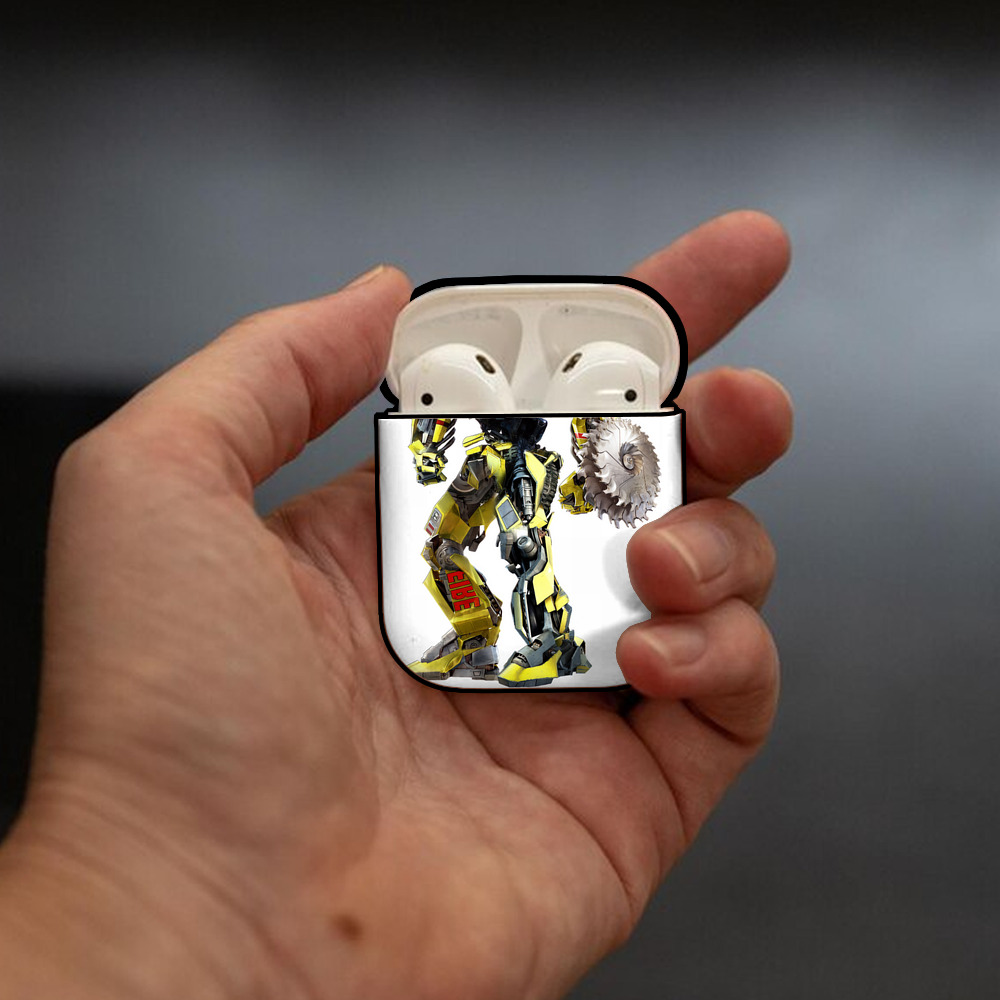 Transformers トランスフォーマー AirPods 第2世代保護ケース ハードシェル ブラック 耐衝撃・防指紋・カラビナ付き