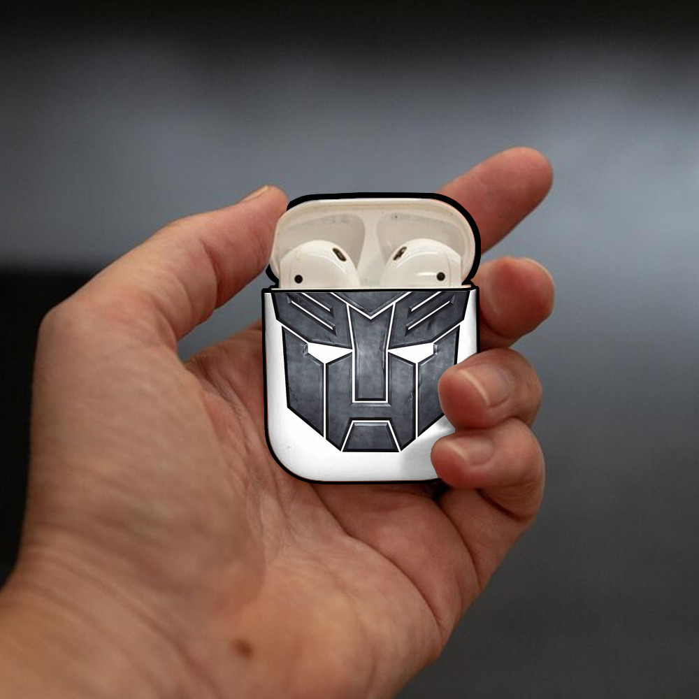 Transformers トランスフォーマー AirPods 第2世代保護ケース ハードシェル ブラック 耐衝撃・防指紋・カラビナ付き