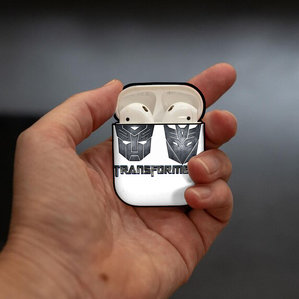 Transformers トランスフォーマー AirPods 第2世代保護ケース ハードシェル ブラック 耐衝撃・防指紋・カラビナ付き