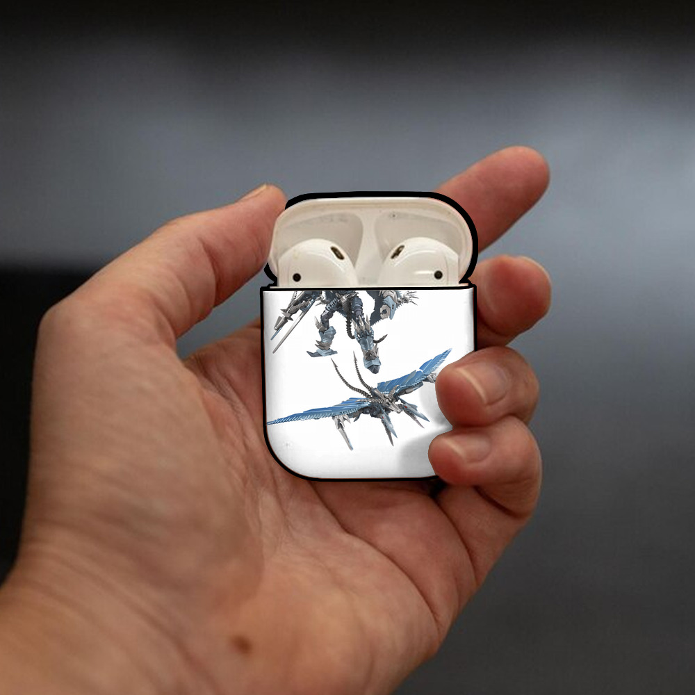 Transformers トランスフォーマー AirPods 第2世代保護ケース ハードシェル ブラック 耐衝撃・防指紋・カラビナ付き