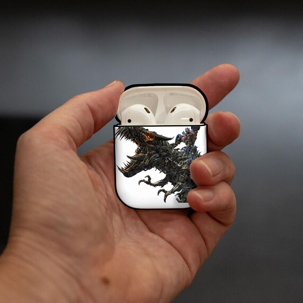 Transformers トランスフォーマー AirPods 第2世代保護ケース ハードシェル ブラック 耐衝撃・防指紋・カラビナ付き