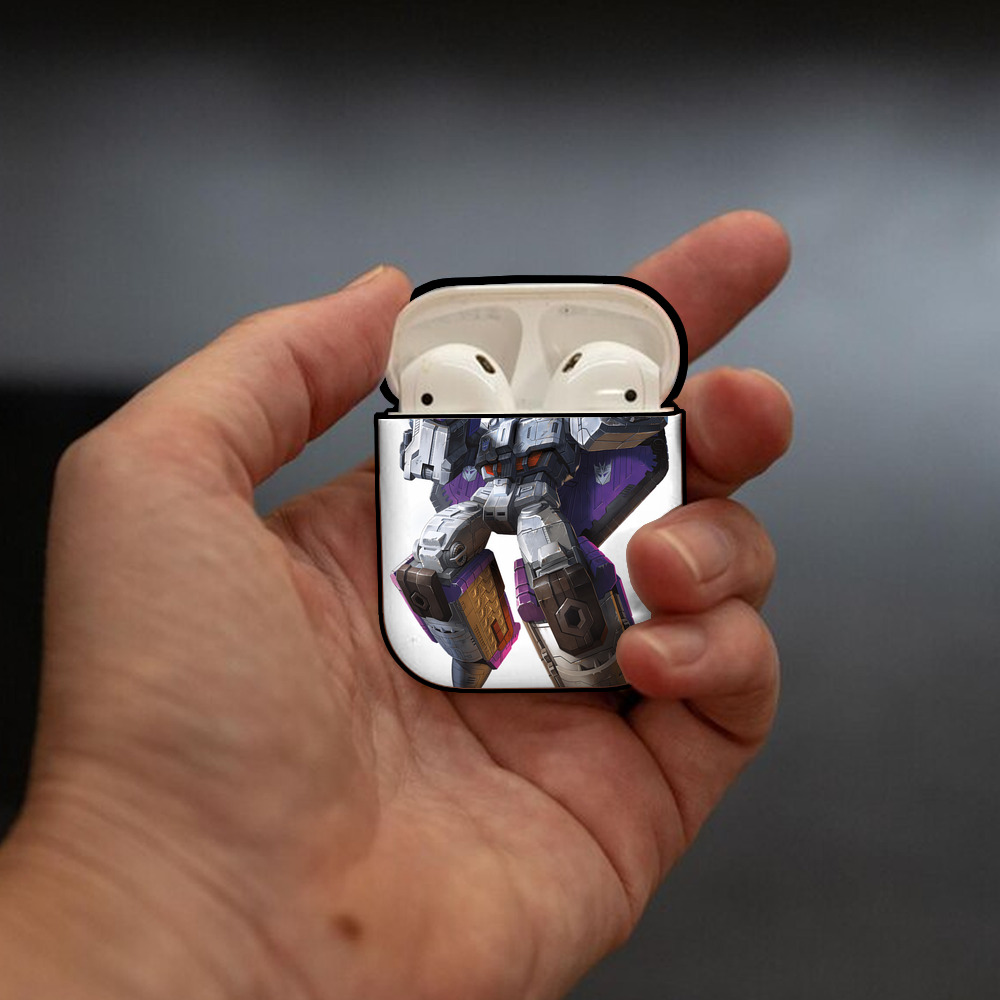 Transformers トランスフォーマー AirPods 第2世代保護ケース ハードシェル ブラック 耐衝撃・防指紋・カラビナ付き