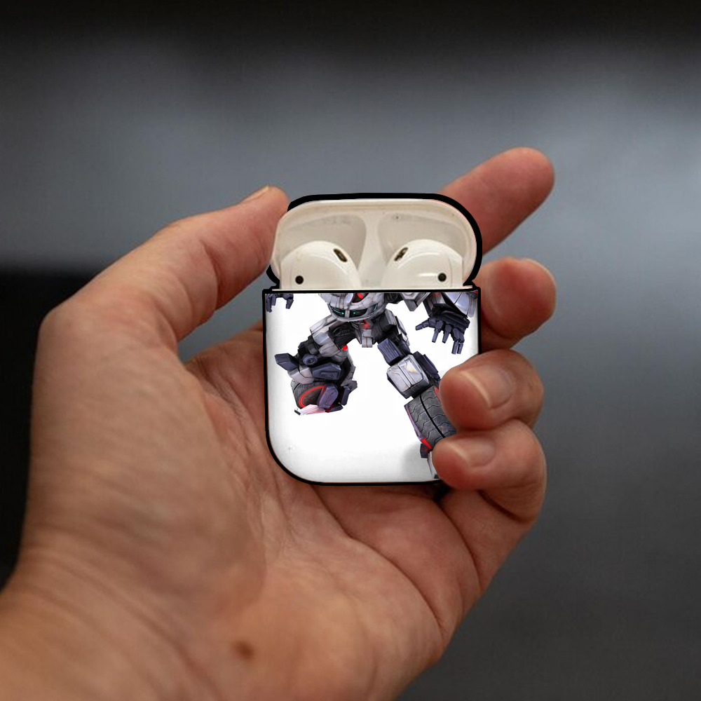Transformers トランスフォーマー AirPods 第2世代保護ケース ハードシェル ブラック 耐衝撃・防指紋・カラビナ付き