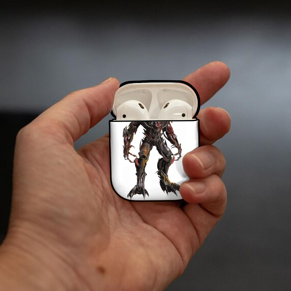 Transformers トランスフォーマー AirPods 第2世代保護ケース ハードシェル ブラック 耐衝撃・防指紋・カラビナ付き