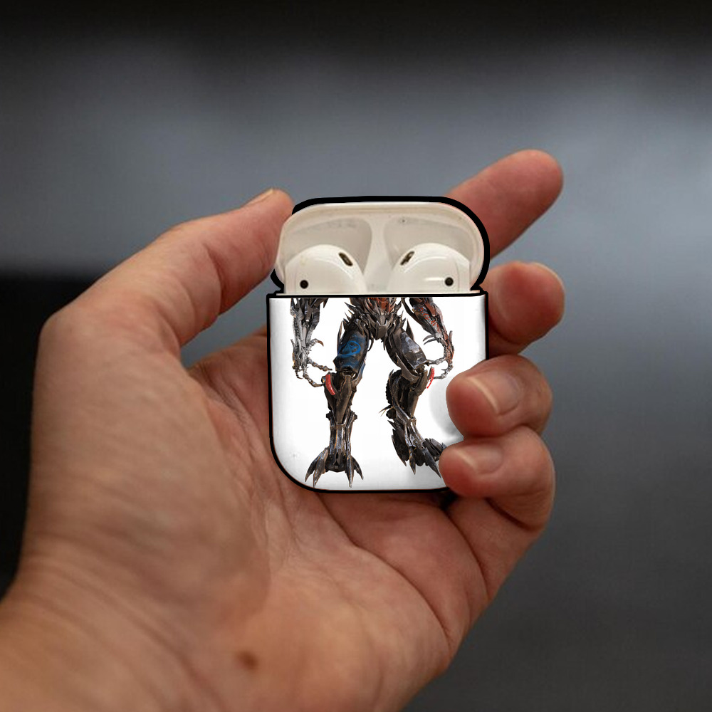 Transformers トランスフォーマー AirPods 第2世代保護ケース ハードシェル ブラック 耐衝撃・防指紋・カラビナ付き