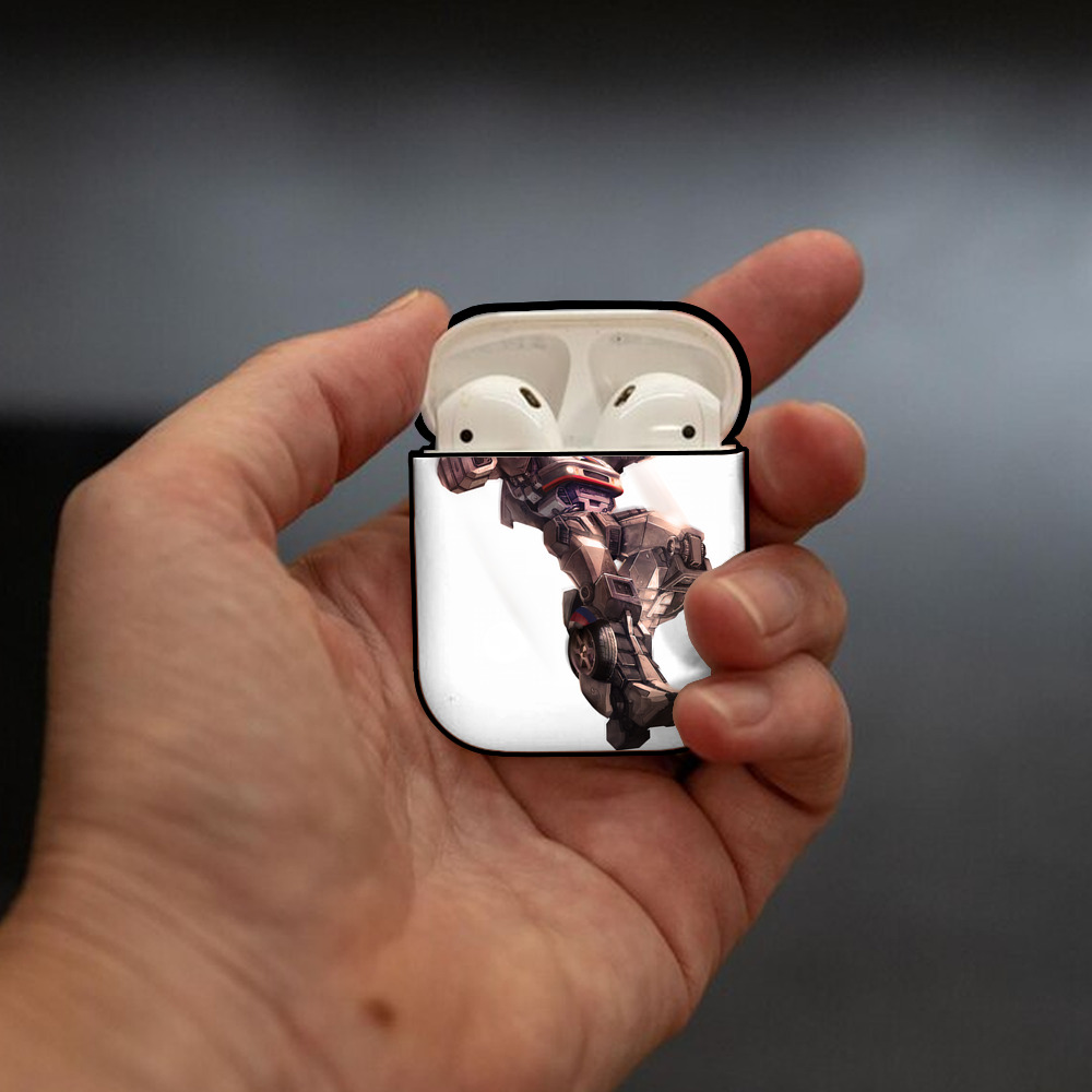 Transformers トランスフォーマー AirPods 第2世代保護ケース ハードシェル ブラック 耐衝撃・防指紋・カラビナ付き