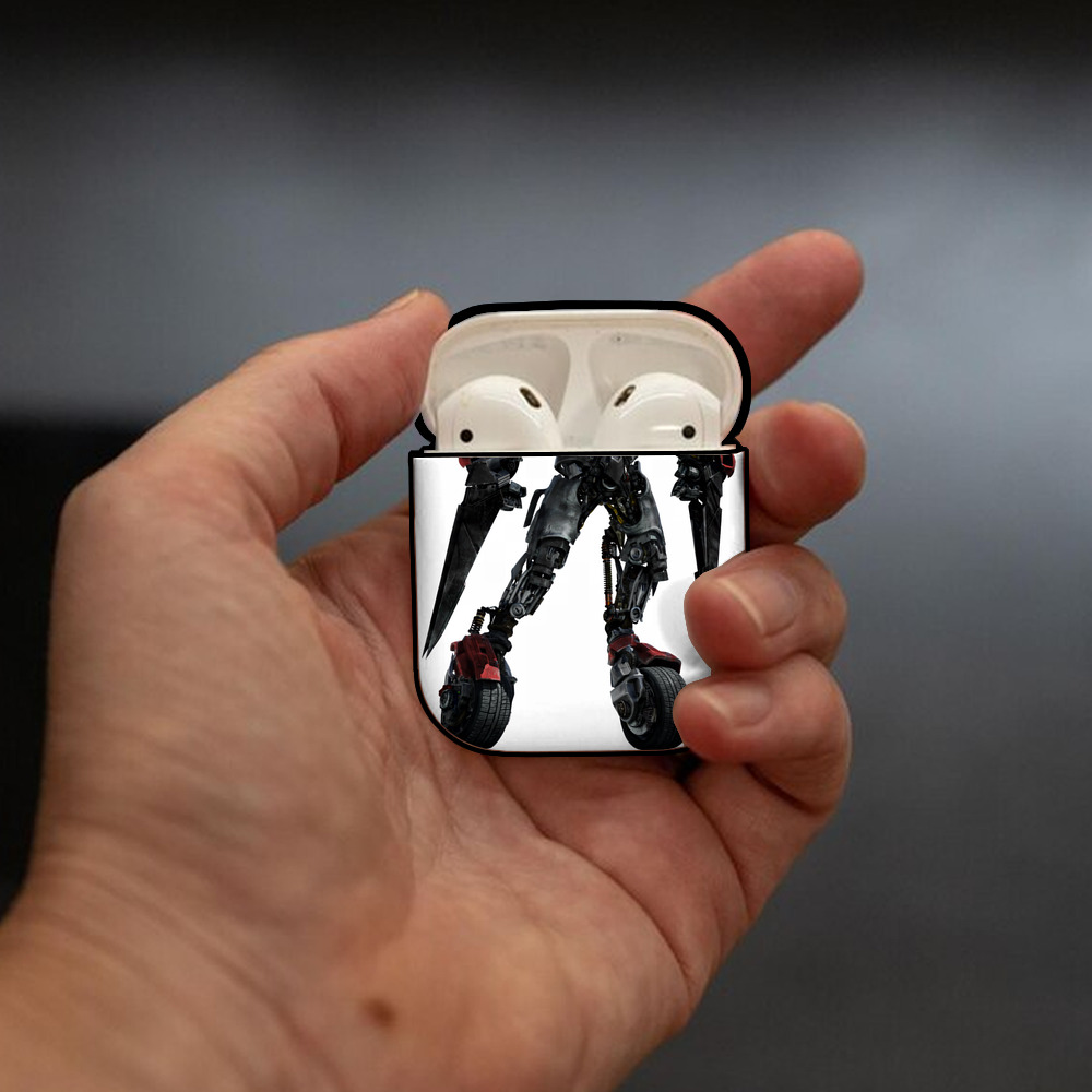 Transformers トランスフォーマー AirPods 第2世代保護ケース ハードシェル ブラック 耐衝撃・防指紋・カラビナ付き