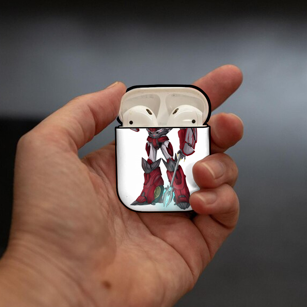 Transformers トランスフォーマー AirPods 第2世代保護ケース ハードシェル ブラック 耐衝撃・防指紋・カラビナ付き