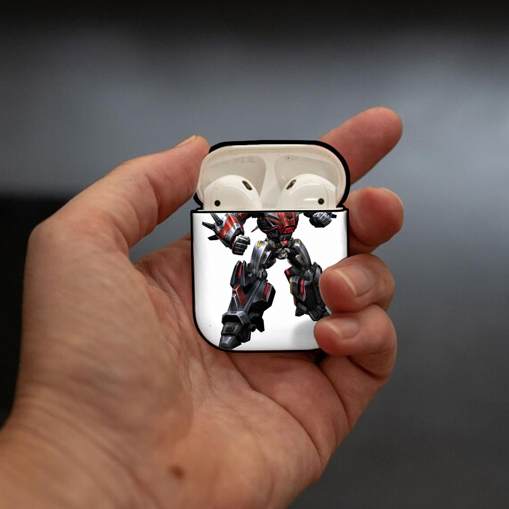 Transformers トランスフォーマー AirPods 第2世代保護ケース ハードシェル ブラック 耐衝撃・防指紋・カラビナ付き