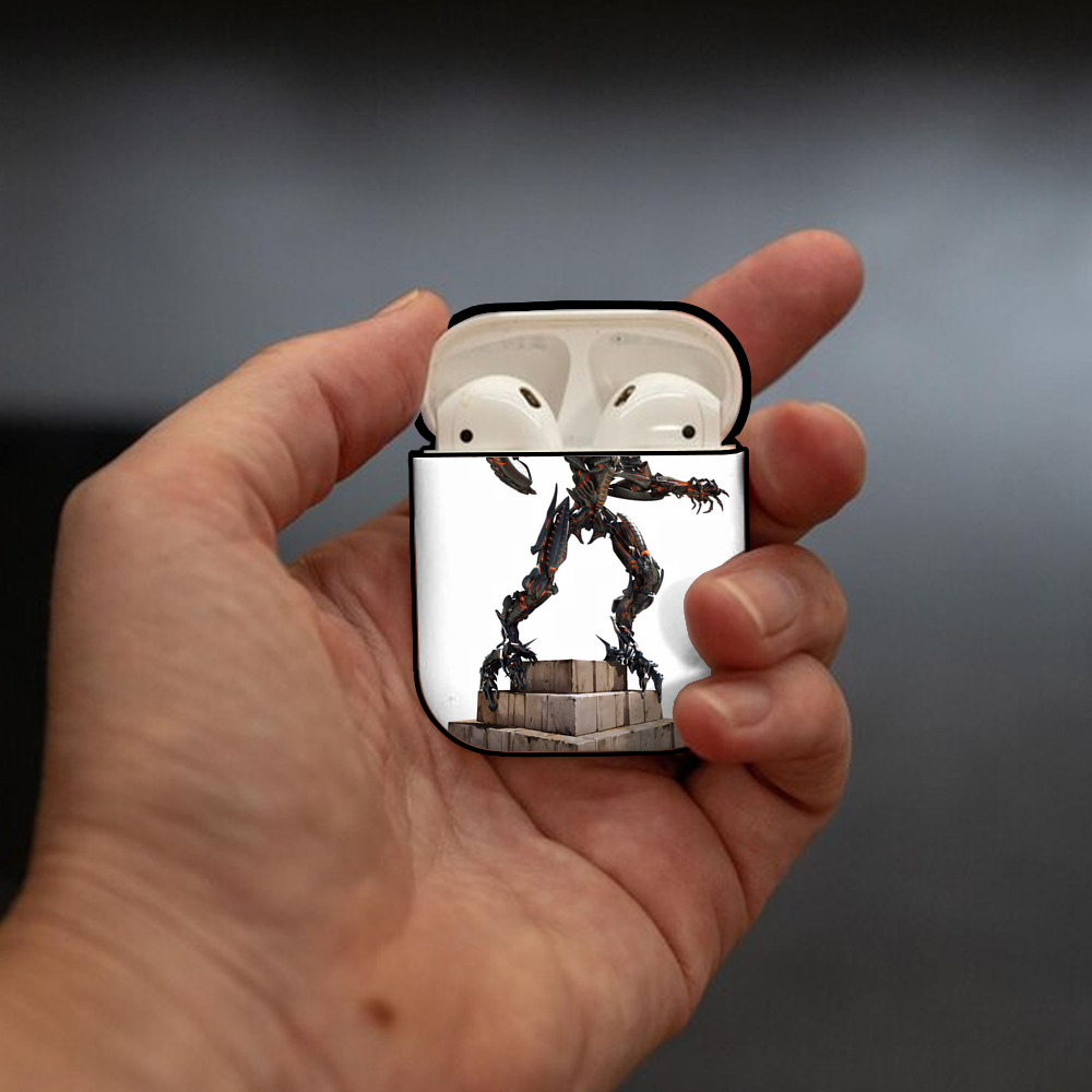 Transformers トランスフォーマー AirPods 第2世代保護ケース ハードシェル ブラック 耐衝撃・防指紋・カラビナ付き