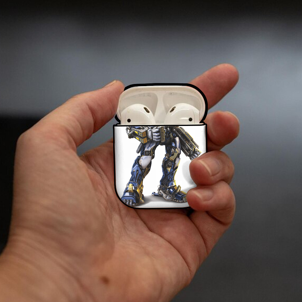Transformers トランスフォーマー AirPods 第2世代保護ケース ハードシェル ブラック 耐衝撃・防指紋・カラビナ付き