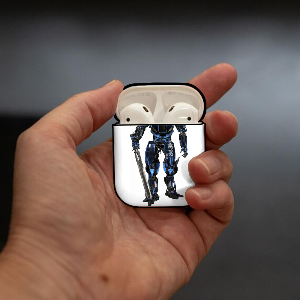 Transformers トランスフォーマー AirPods 第2世代保護ケース ハードシェル ブラック 耐衝撃・防指紋・カラビナ付き