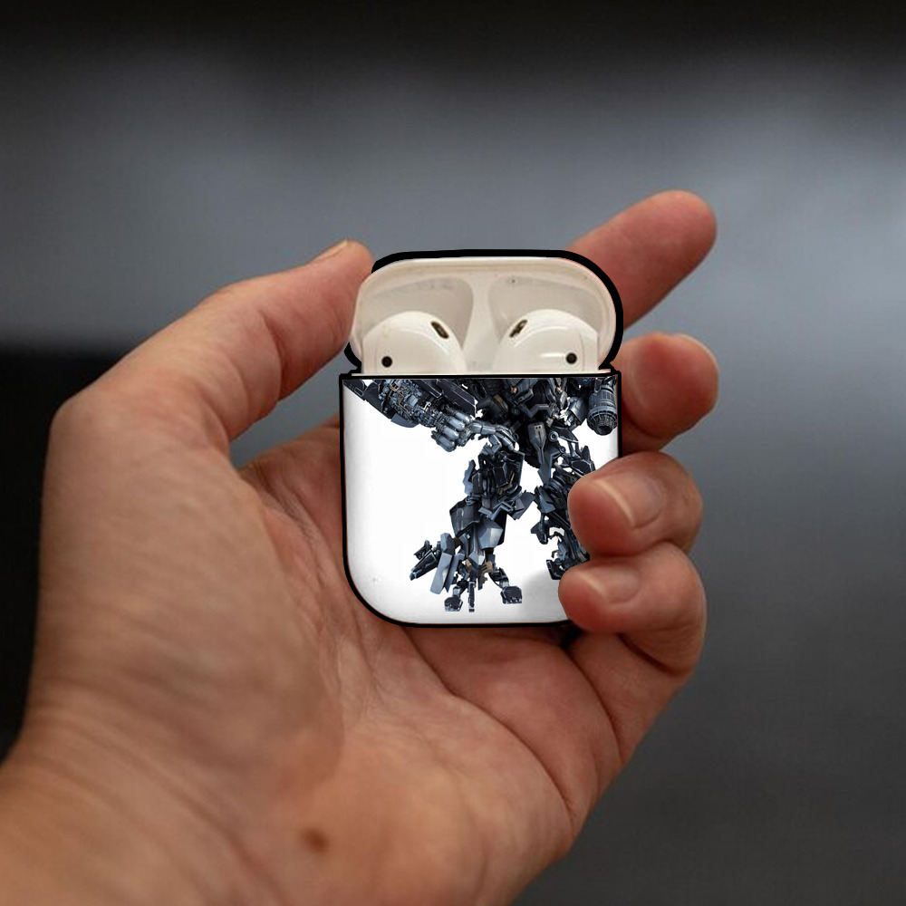 Transformers トランスフォーマー AirPods 第2世代保護ケース ハードシェル ブラック 耐衝撃・防指紋・カラビナ付き