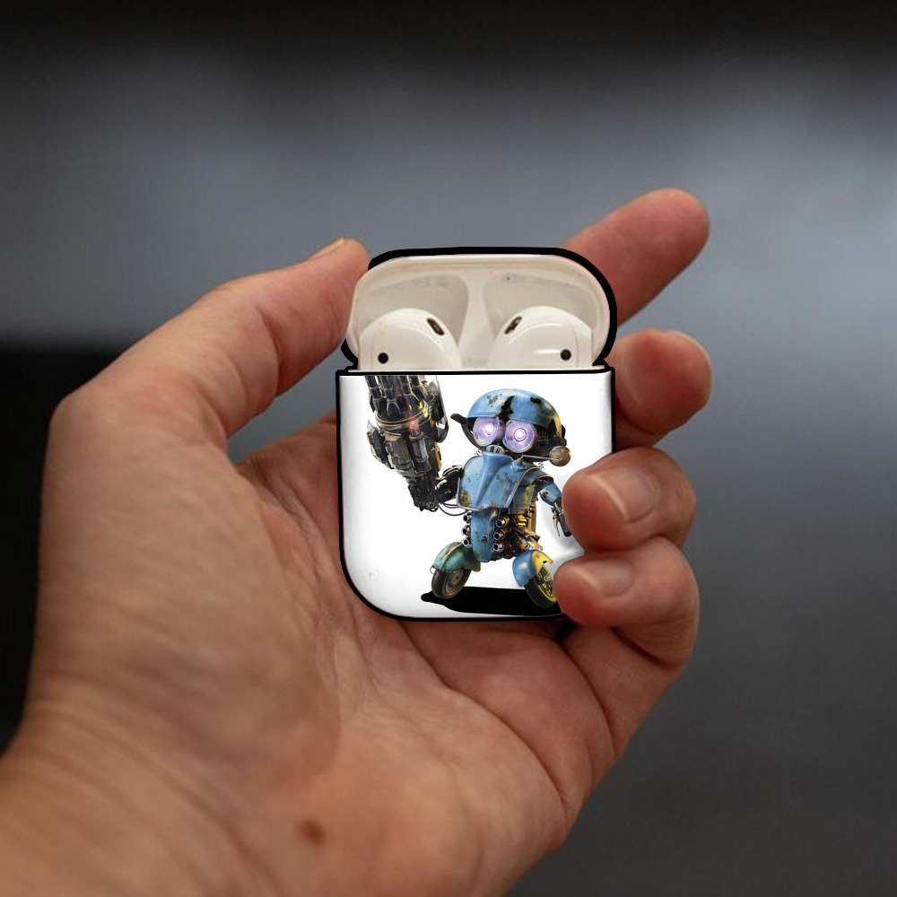 Transformers トランスフォーマー AirPods 第2世代保護ケース ハードシェル ブラック 耐衝撃・防指紋・カラビナ付き