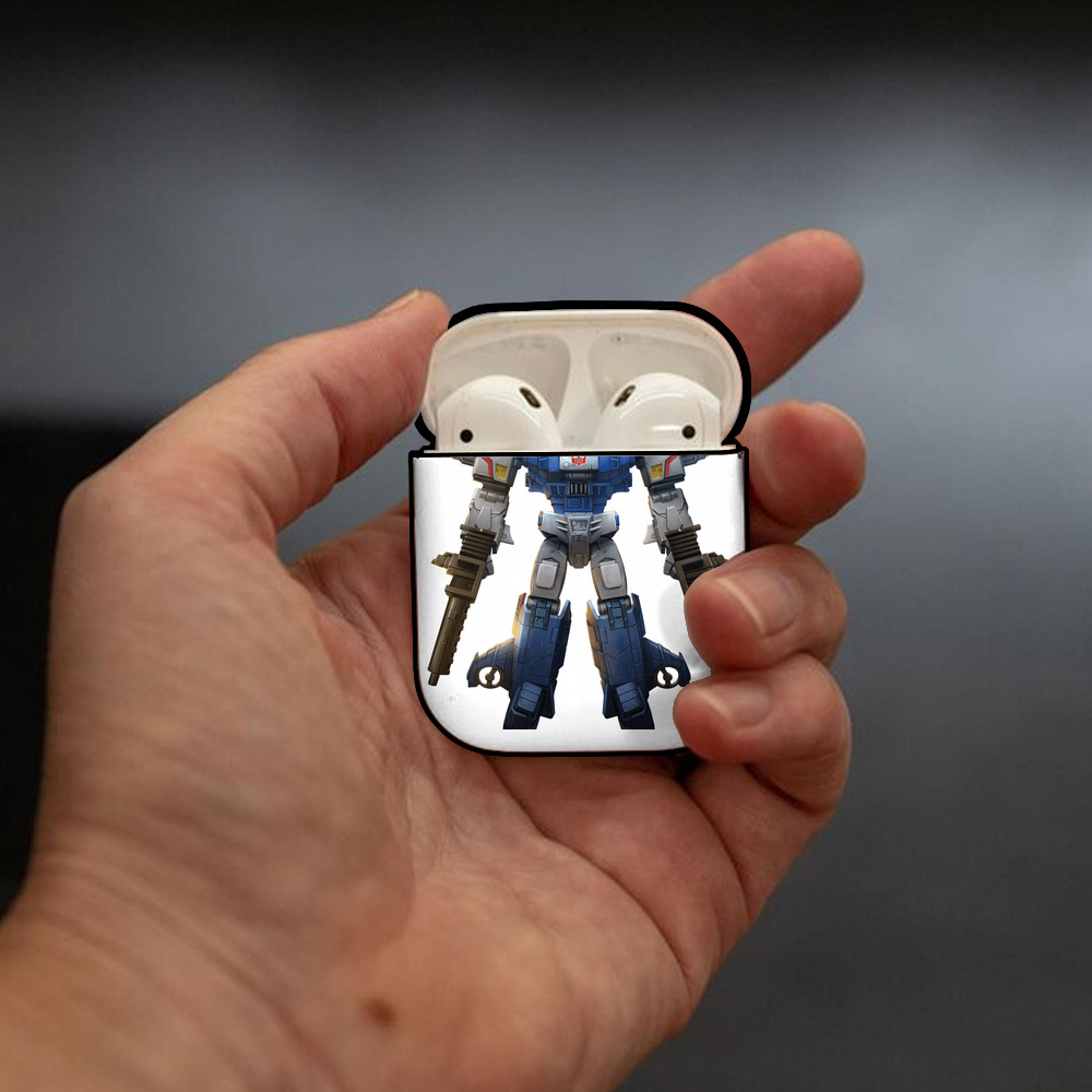 Transformers トランスフォーマー AirPods 第2世代保護ケース ハードシェル ブラック 耐衝撃・防指紋・カラビナ付き
