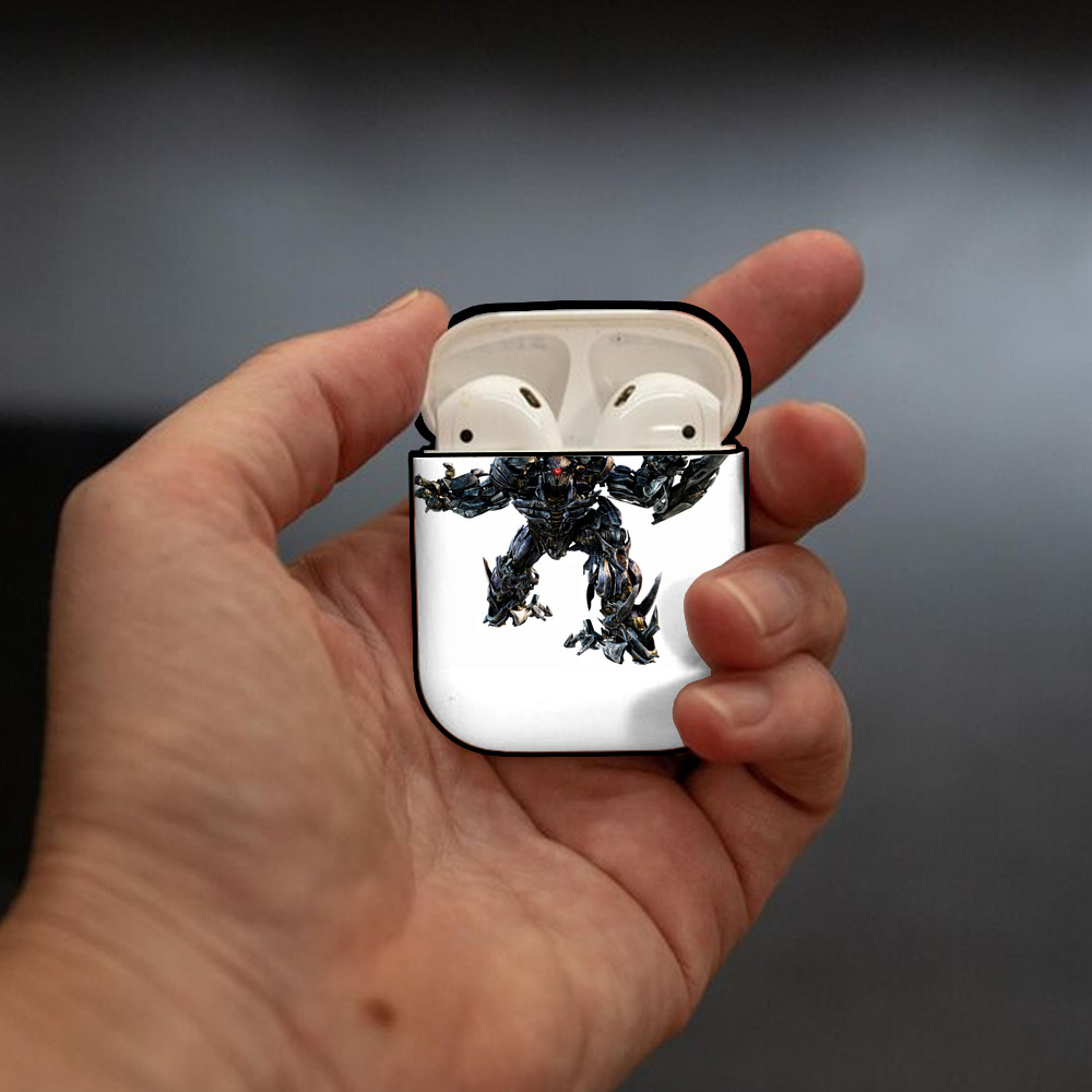 Transformers トランスフォーマー AirPods 第2世代保護ケース ハードシェル ブラック 耐衝撃・防指紋・カラビナ付き