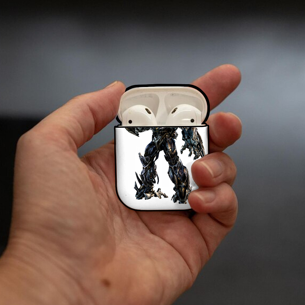 Transformers トランスフォーマー AirPods 第2世代保護ケース ハードシェル ブラック 耐衝撃・防指紋・カラビナ付き