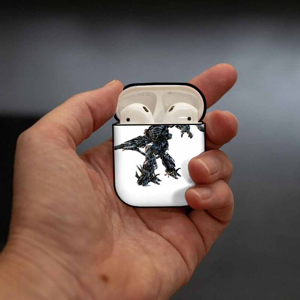 Transformers トランスフォーマー AirPods 第2世代保護ケース ハードシェル ブラック 耐衝撃・防指紋・カラビナ付き