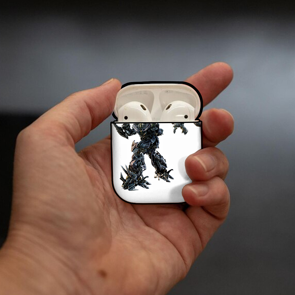 Transformers トランスフォーマー AirPods 第2世代保護ケース ハードシェル ブラック 耐衝撃・防指紋・カラビナ付き
