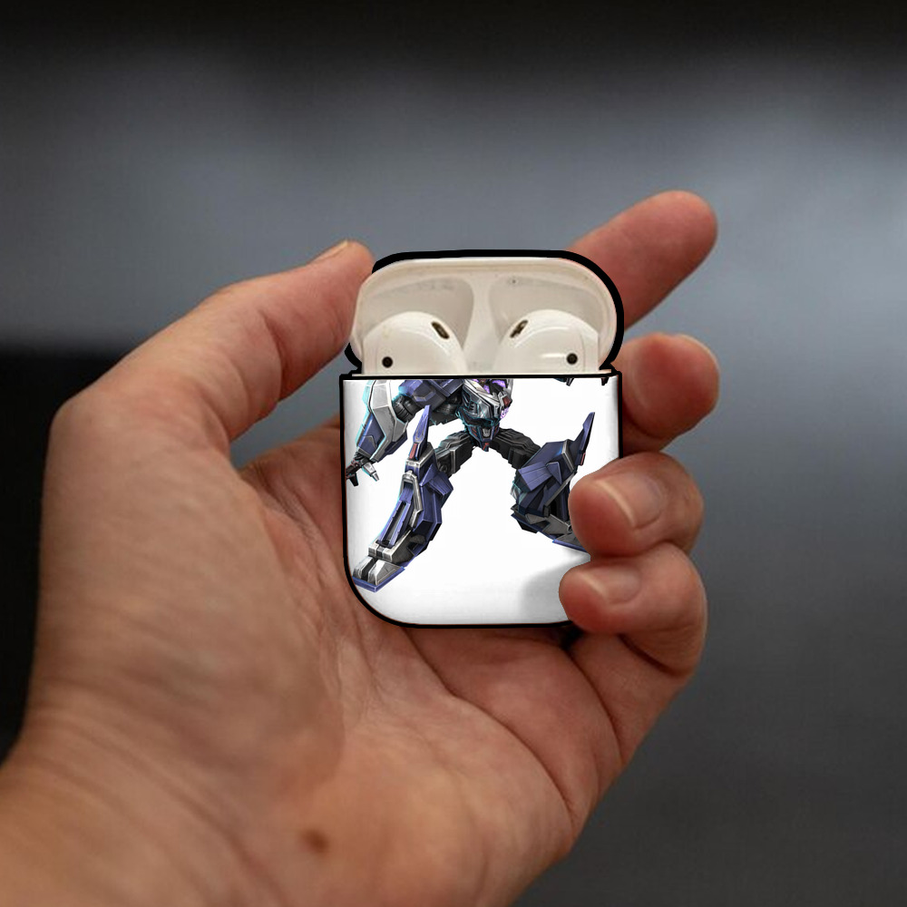 Transformers トランスフォーマー AirPods 第2世代保護ケース ハードシェル ブラック 耐衝撃・防指紋・カラビナ付き