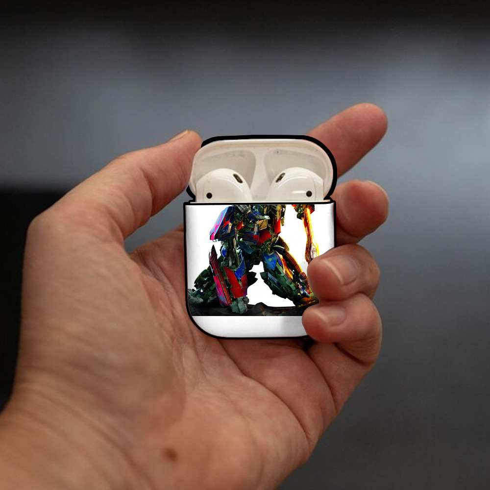 Transformers トランスフォーマー AirPods 第2世代保護ケース ハードシェル ブラック 耐衝撃・防指紋・カラビナ付き