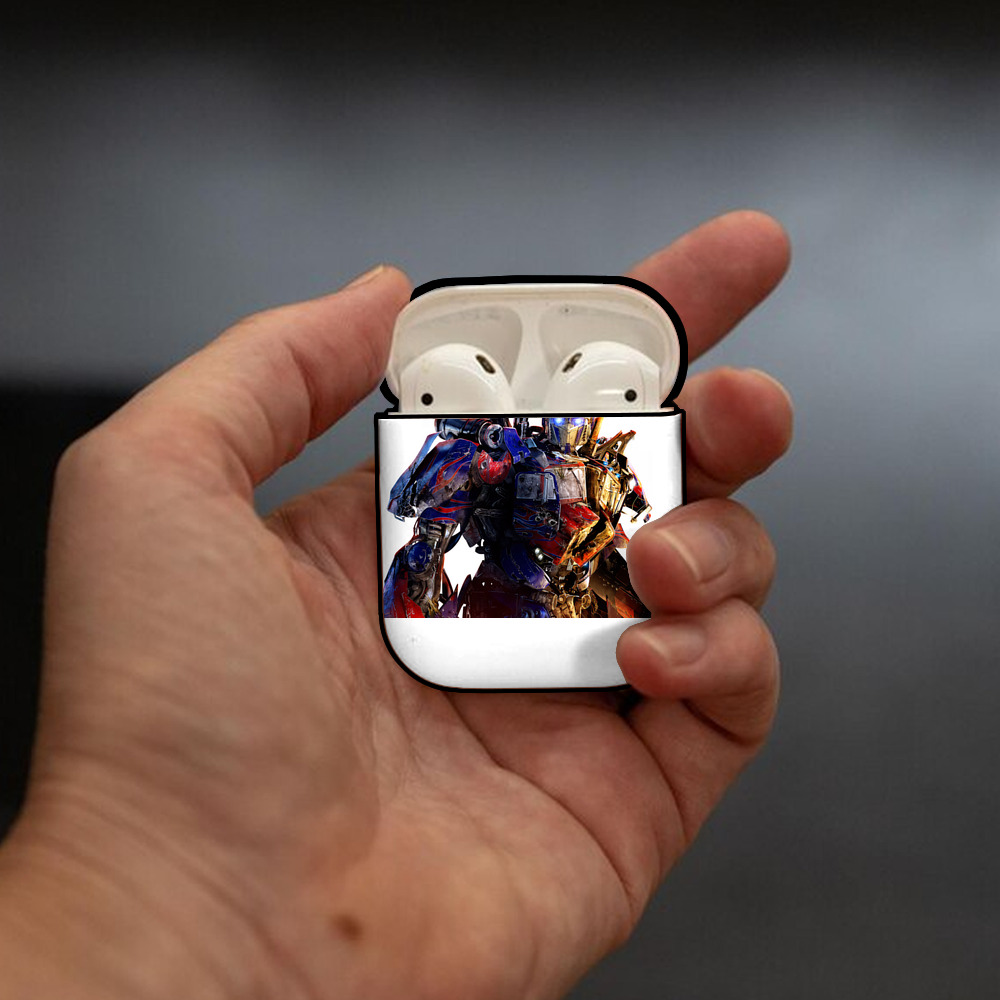 Transformers トランスフォーマー AirPods 第2世代保護ケース ハードシェル ブラック 耐衝撃・防指紋・カラビナ付き