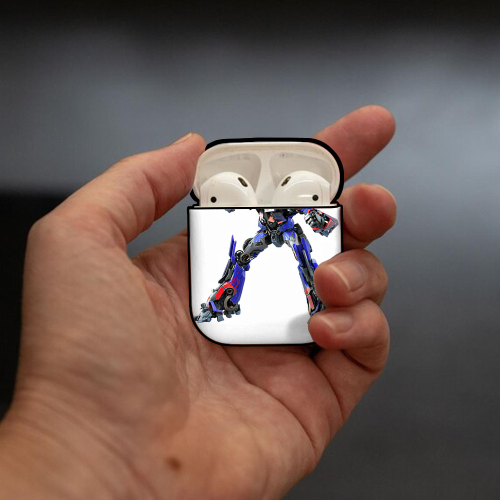 Transformers トランスフォーマー AirPods 第2世代保護ケース ハードシェル ブラック 耐衝撃・防指紋・カラビナ付き