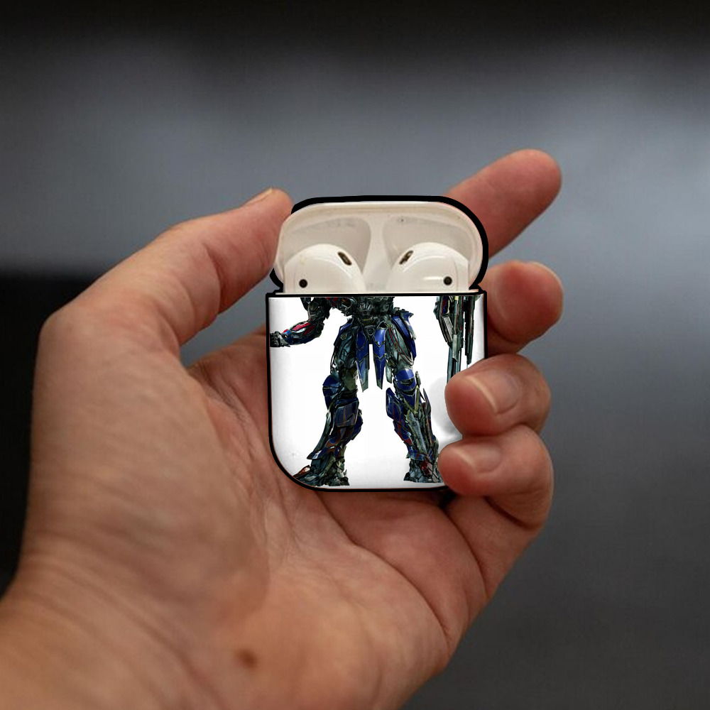 Transformers トランスフォーマー AirPods 第2世代保護ケース ハードシェル ブラック 耐衝撃・防指紋・カラビナ付き