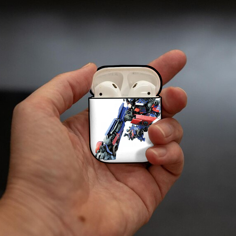 Transformers トランスフォーマー AirPods 第2世代保護ケース ハードシェル ブラック 耐衝撃・防指紋・カラビナ付き