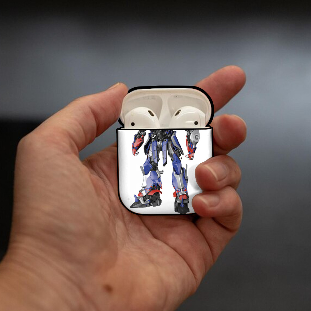 Transformers トランスフォーマー AirPods 第2世代保護ケース ハードシェル ブラック 耐衝撃・防指紋・カラビナ付き