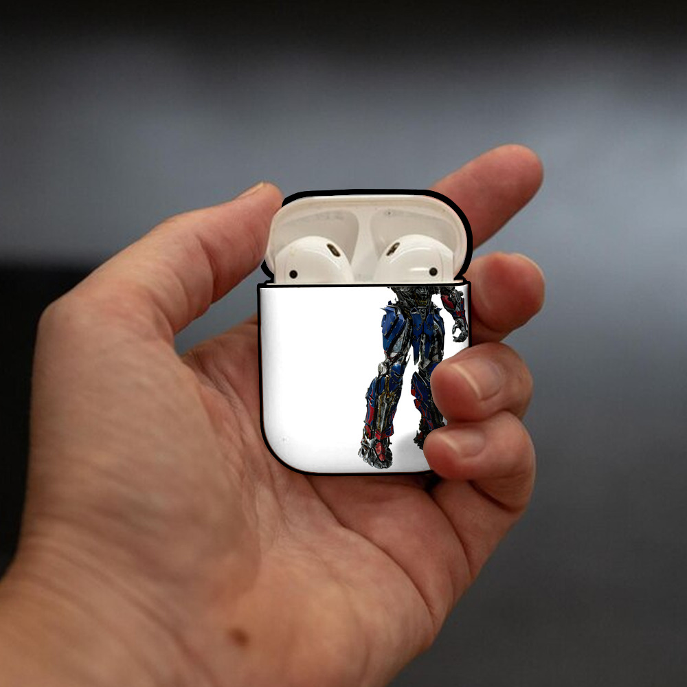Transformers トランスフォーマー AirPods 第2世代保護ケース ハードシェル ブラック 耐衝撃・防指紋・カラビナ付き