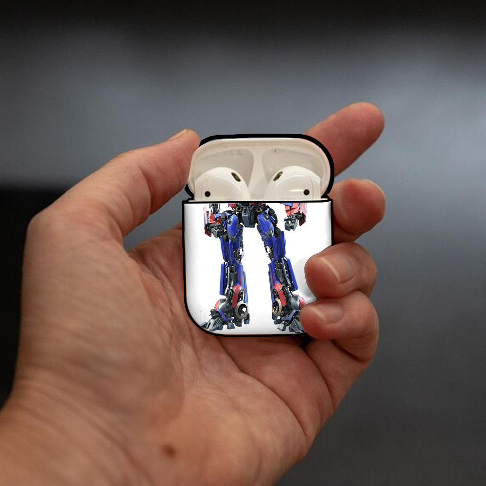 Transformers トランスフォーマー AirPods 第2世代保護ケース ハードシェル ブラック 耐衝撃・防指紋・カラビナ付き