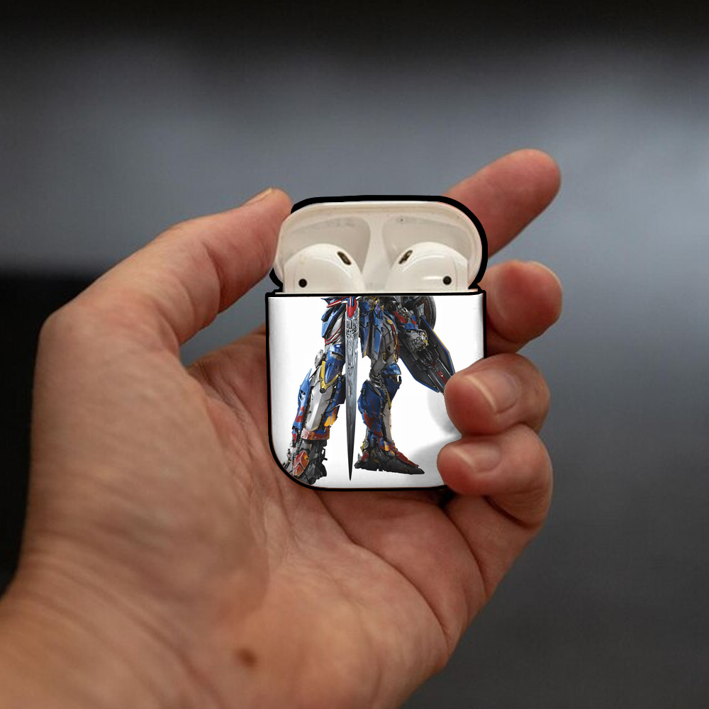 Transformers トランスフォーマー AirPods 第2世代保護ケース ハードシェル ブラック 耐衝撃・防指紋・カラビナ付き