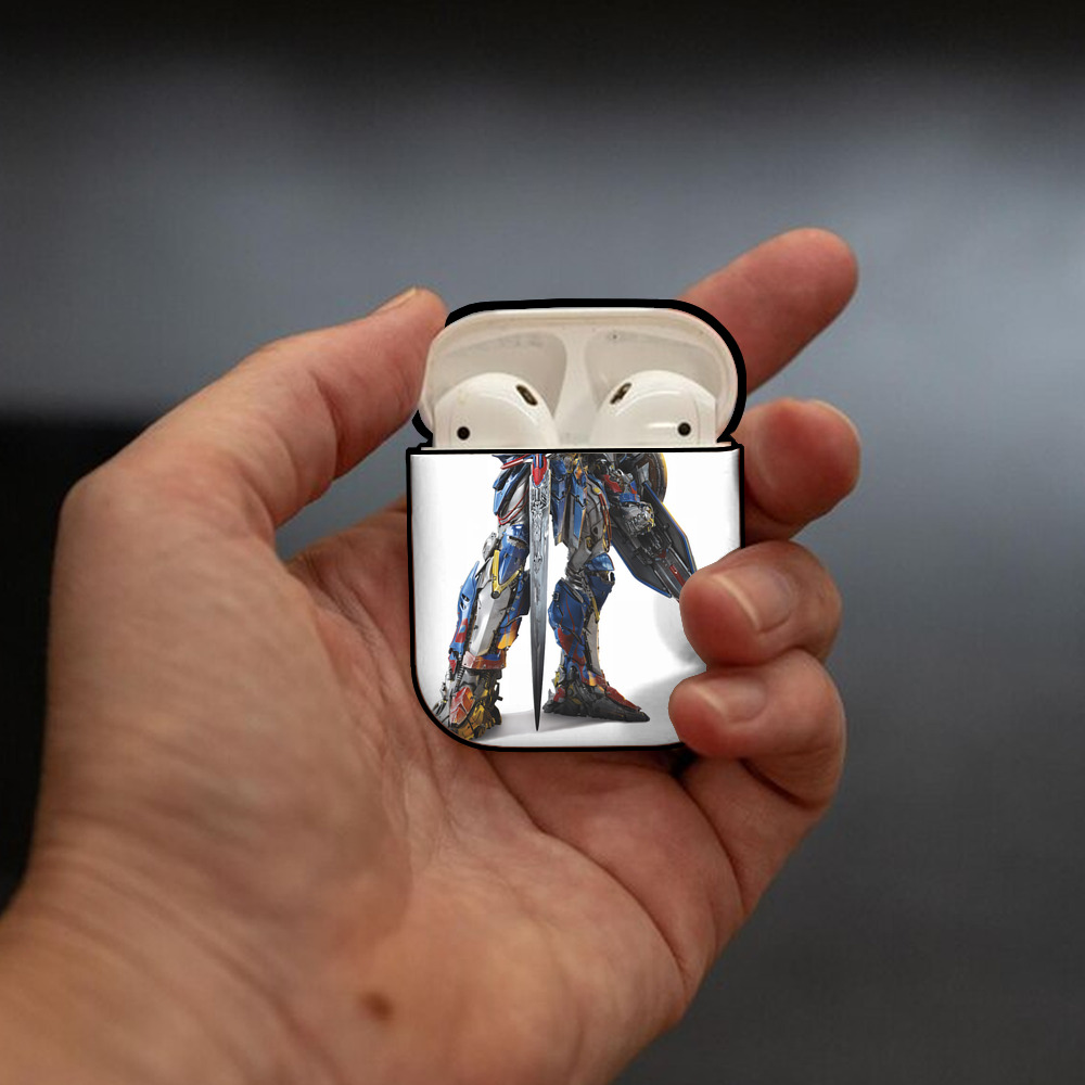 Transformers トランスフォーマー AirPods 第2世代保護ケース ハードシェル ブラック 耐衝撃・防指紋・カラビナ付き