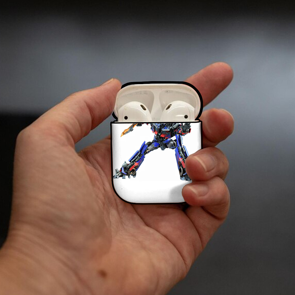 Transformers トランスフォーマー AirPods 第2世代保護ケース ハードシェル ブラック 耐衝撃・防指紋・カラビナ付き