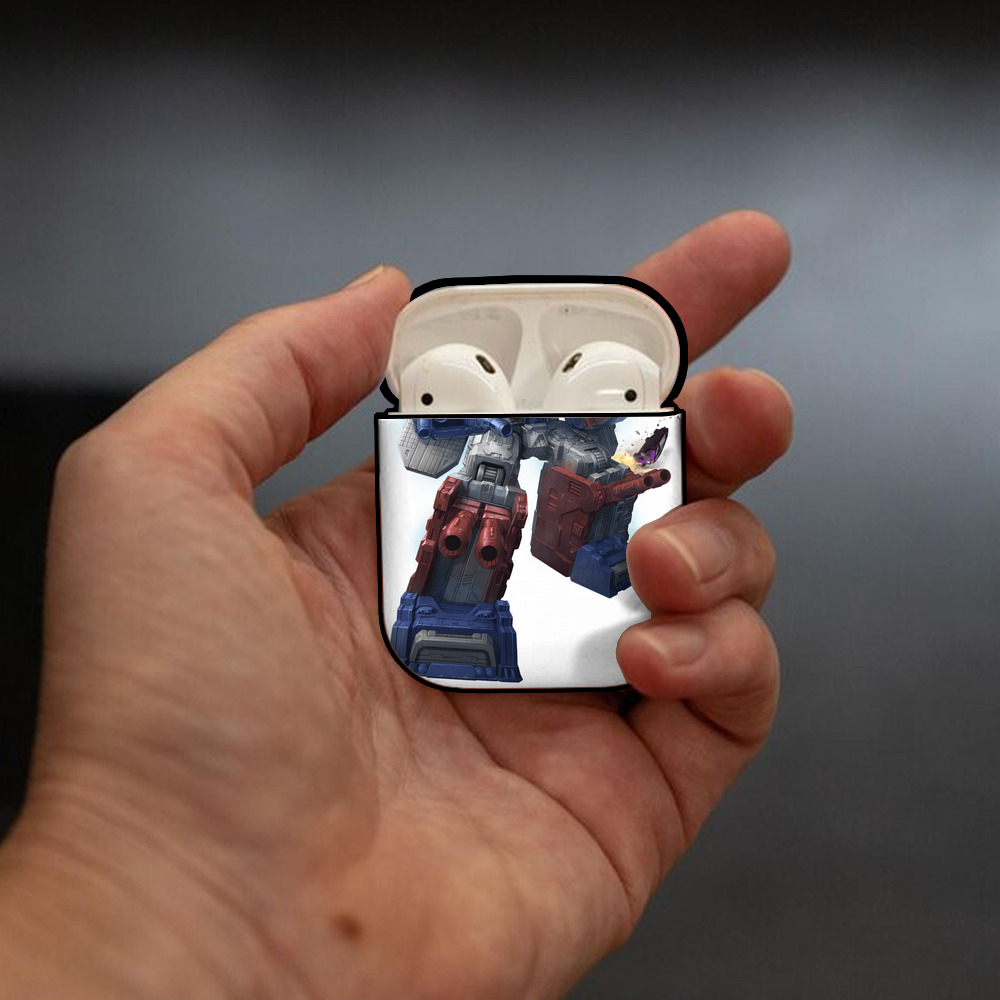 Transformers トランスフォーマー AirPods 第2世代保護ケース ハードシェル ブラック 耐衝撃・防指紋・カラビナ付き