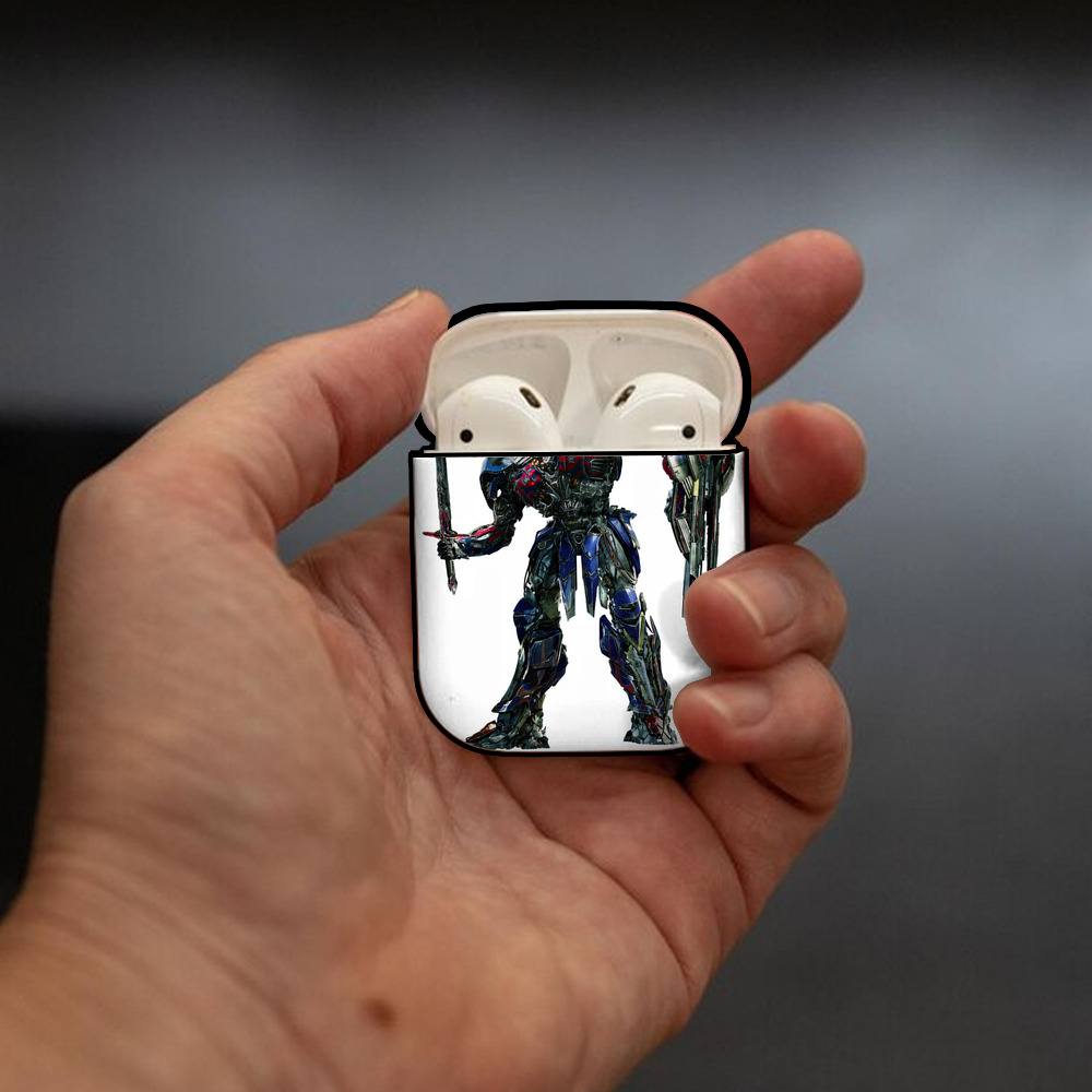 Transformers トランスフォーマー AirPods 第2世代保護ケース ハードシェル ブラック 耐衝撃・防指紋・カラビナ付き