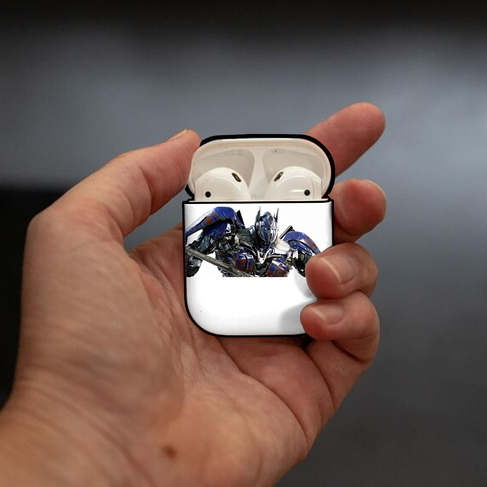 Transformers トランスフォーマー AirPods 第2世代保護ケース ハードシェル ブラック 耐衝撃・防指紋・カラビナ付き