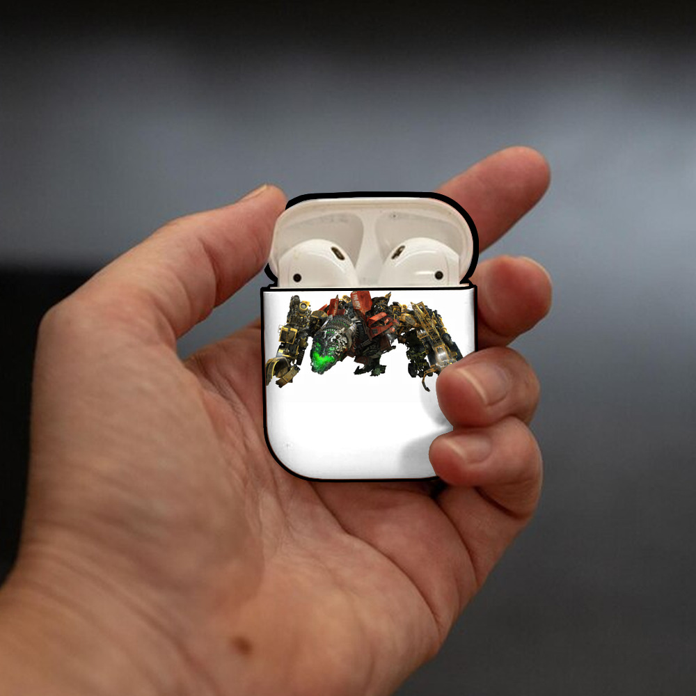 Transformers トランスフォーマー AirPods 第2世代保護ケース ハードシェル ブラック 耐衝撃・防指紋・カラビナ付き