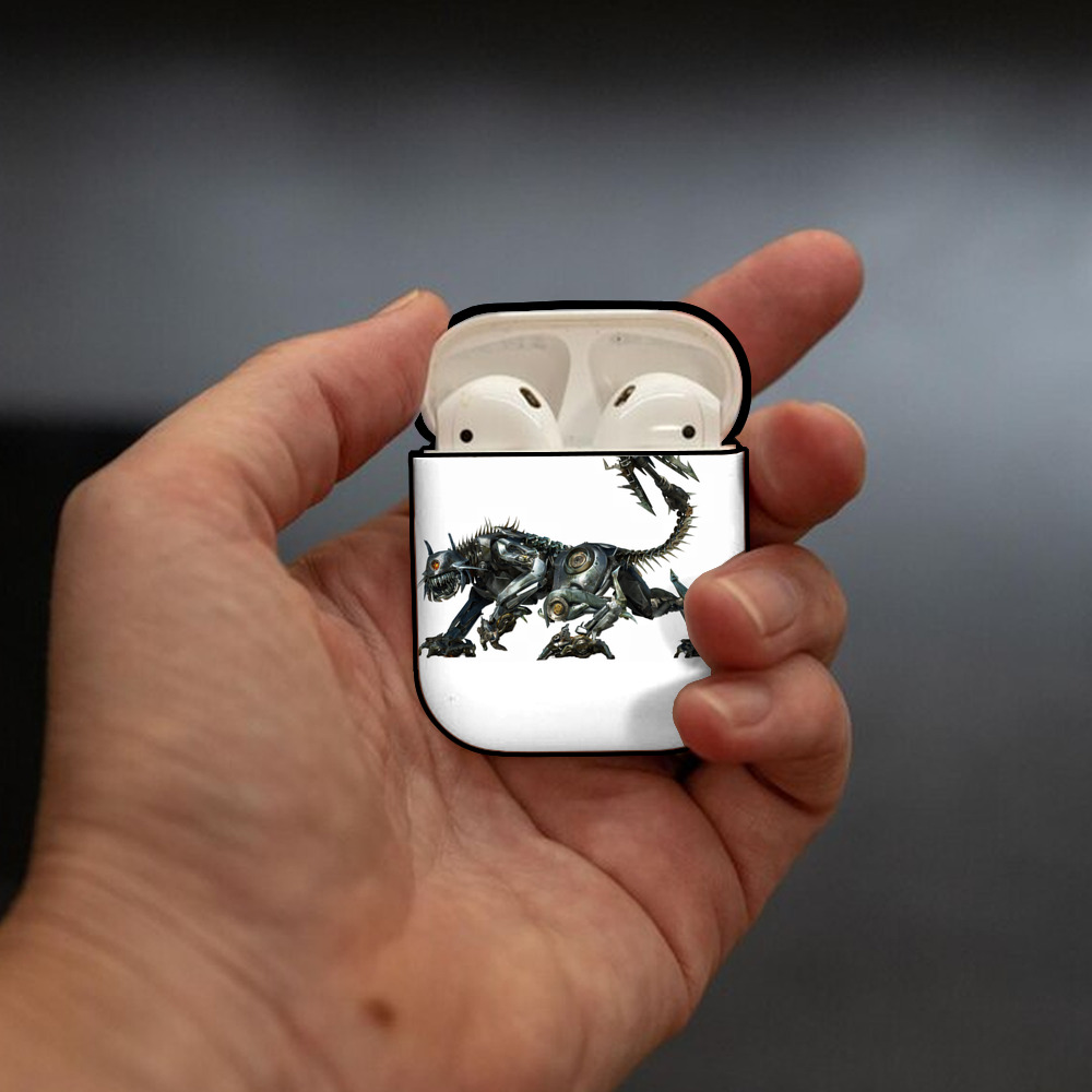 Transformers トランスフォーマー AirPods 第2世代保護ケース ハードシェル ブラック 耐衝撃・防指紋・カラビナ付き
