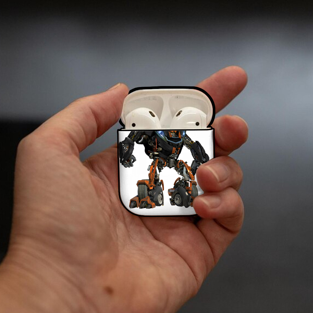 Transformers トランスフォーマー AirPods 第2世代保護ケース ハードシェル ブラック 耐衝撃・防指紋・カラビナ付き