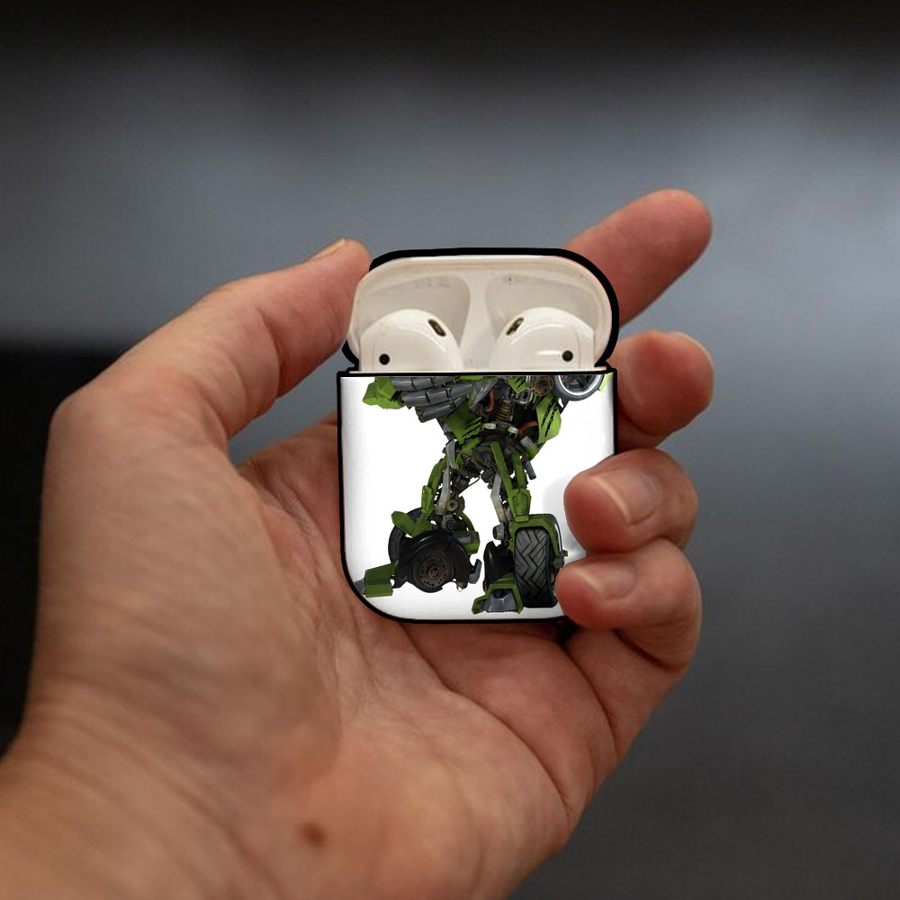 Transformers トランスフォーマー AirPods 第2世代保護ケース ハードシェル ブラック 耐衝撃・防指紋・カラビナ付き