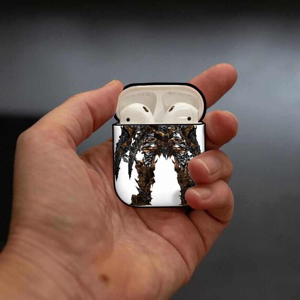 Transformers トランスフォーマー AirPods 第2世代保護ケース ハードシェル ブラック 耐衝撃・防指紋・カラビナ付き