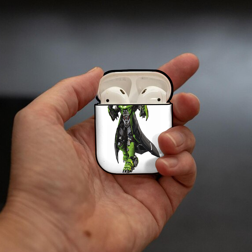 Transformers トランスフォーマー AirPods 第2世代保護ケース ハードシェル ブラック 耐衝撃・防指紋・カラビナ付き