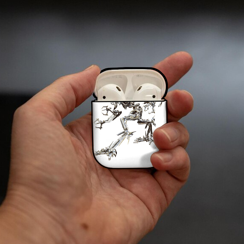 Transformers トランスフォーマー AirPods 第2世代保護ケース ハードシェル ブラック 耐衝撃・防指紋・カラビナ付き